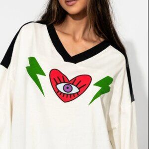 Dressed in LALA Oversized Jersey Third Eye & Bolts *LIMITED RELEASE NO RESTOCK*